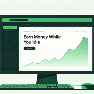 Idle PC Earning Tool passive income earnings screenshot showing USD balance